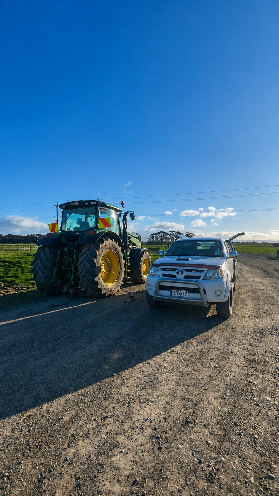 Tractor working in a Southland paddock